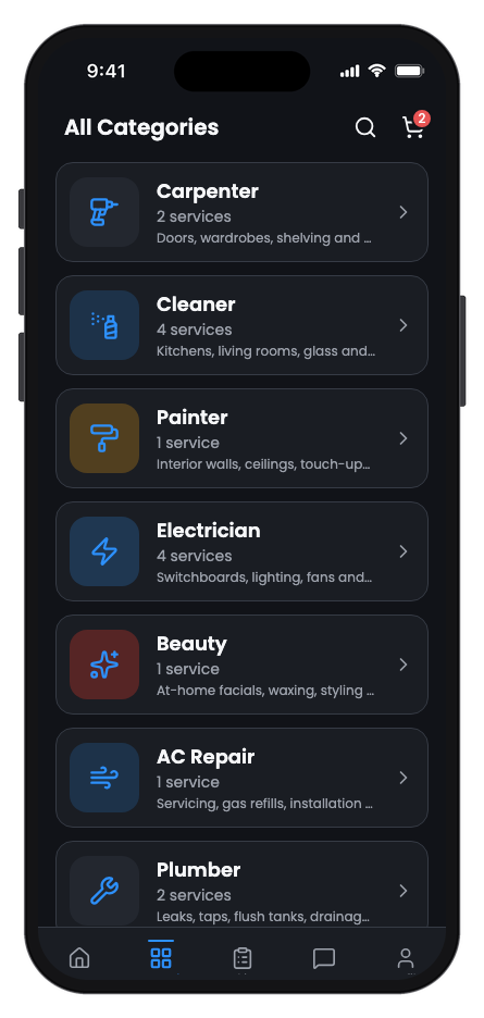 Fixora mobile app template screenshot 4