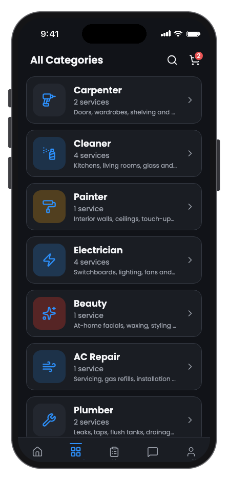 Fixora mobile app template screenshot 4