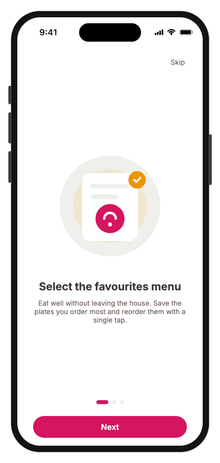 Food Couriers mobile app template screenshot 7