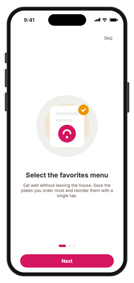 Food Couriers mobile app template screenshot 7