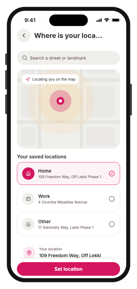 Food Couriers mobile app template screenshot 9