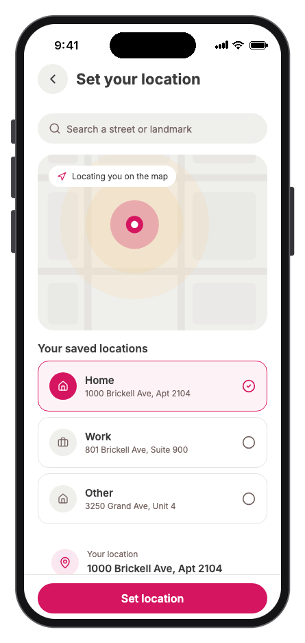Food Couriers mobile app template screenshot 9