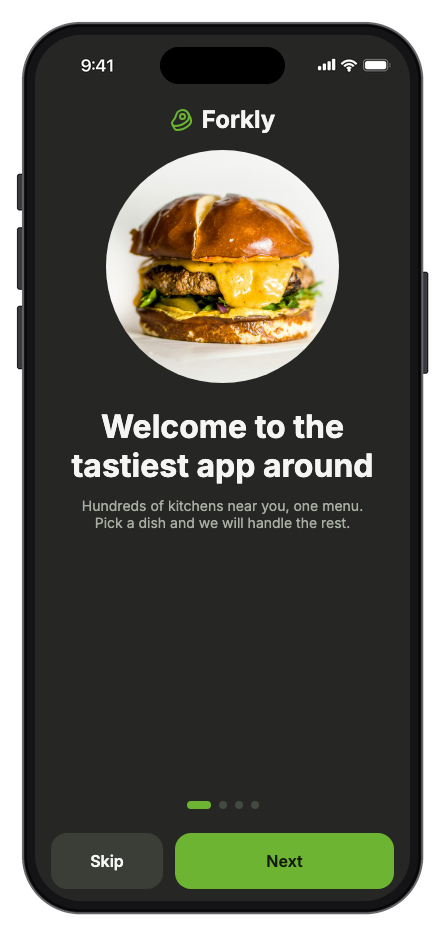 Forkly — Food Delivery mobile app template screenshot 8