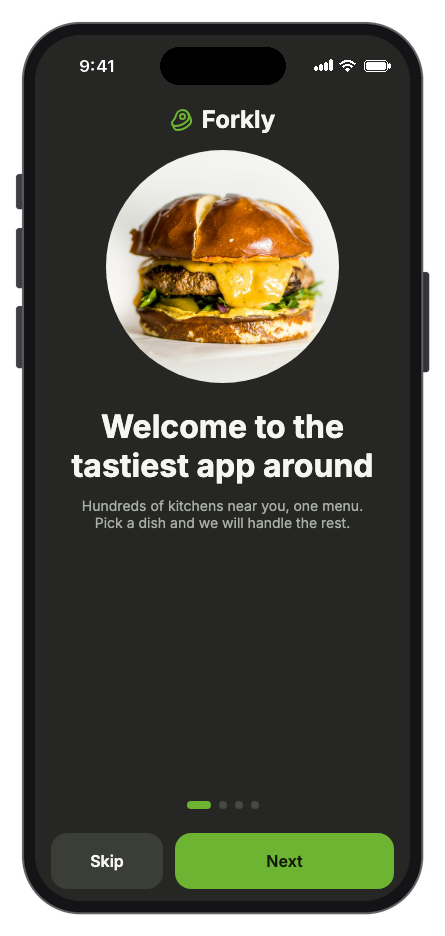 Forkly — Food Delivery mobile app template screenshot 8