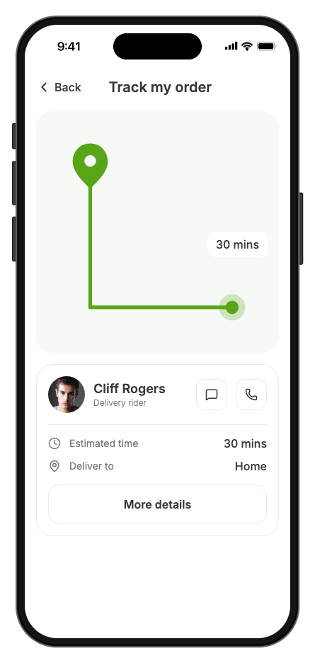 Forkly — Food Delivery mobile app template screenshot 6