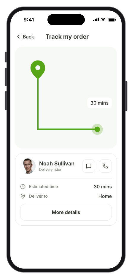 Forkly — Food Delivery mobile app template screenshot 6