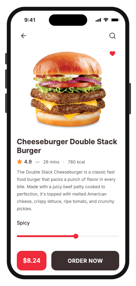 Foodgo mobile app template screenshot 2