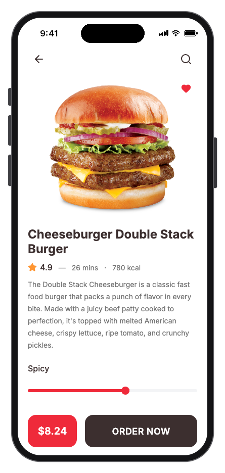 Foodgo mobile app template screenshot 2