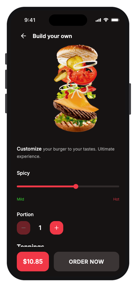 Foodgo mobile app template screenshot 4