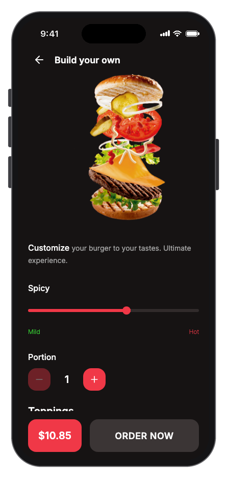 Foodgo mobile app template screenshot 4