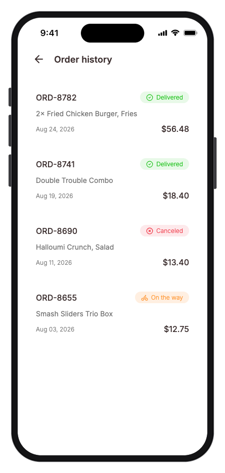 Foodgo mobile app template screenshot 6