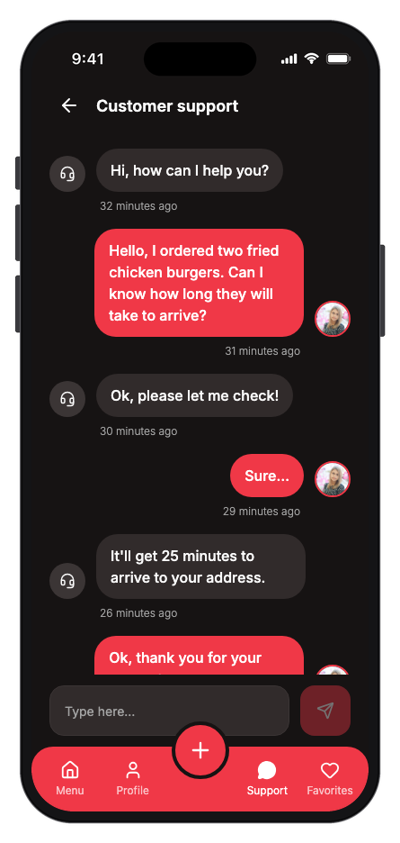 Foodgo mobile app template screenshot 8