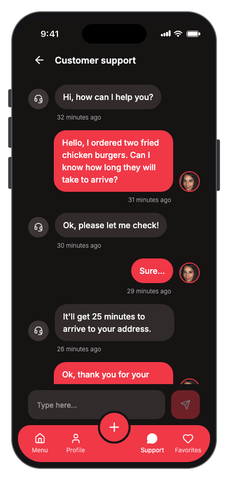 Foodgo mobile app template screenshot 8
