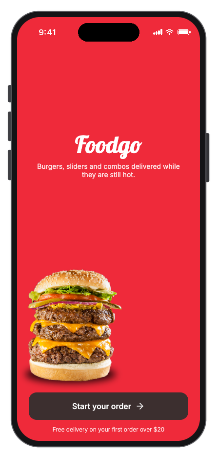 Foodgo mobile app template screenshot 9