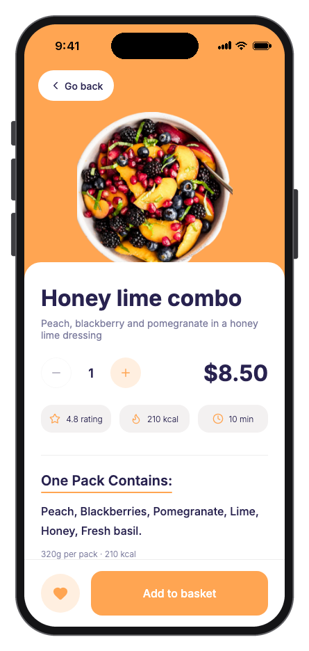 Freshbowl mobile app template screenshot 8