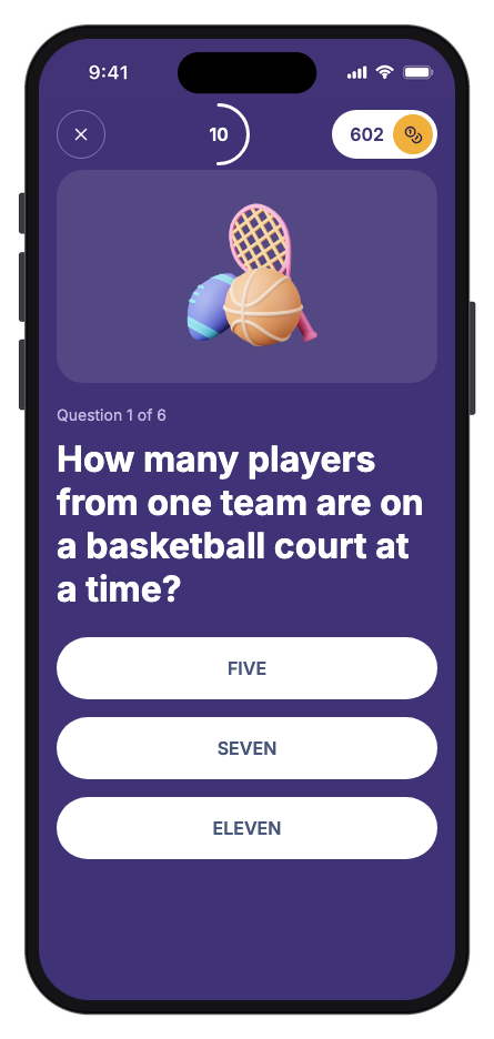 FunQuiz mobile app template screenshot 3