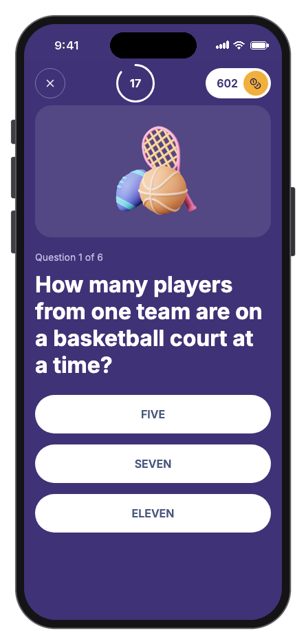 FunQuiz mobile app template screenshot 3