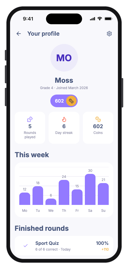 FunQuiz mobile app template screenshot 4