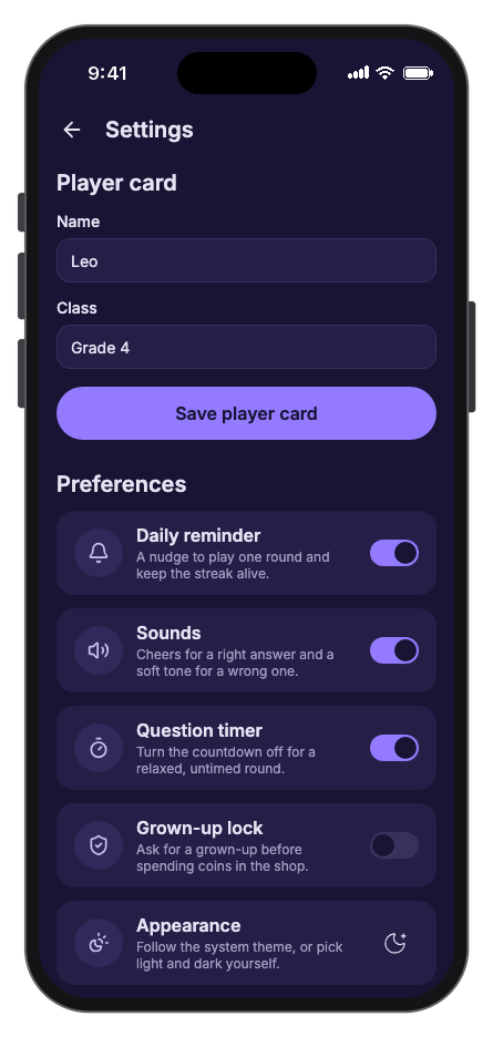 FunQuiz mobile app template screenshot 7