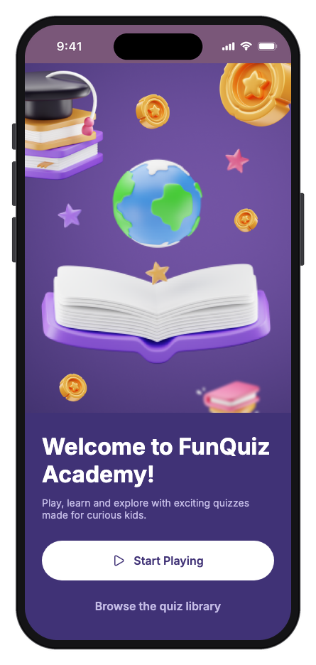 FunQuiz mobile app template screenshot 8