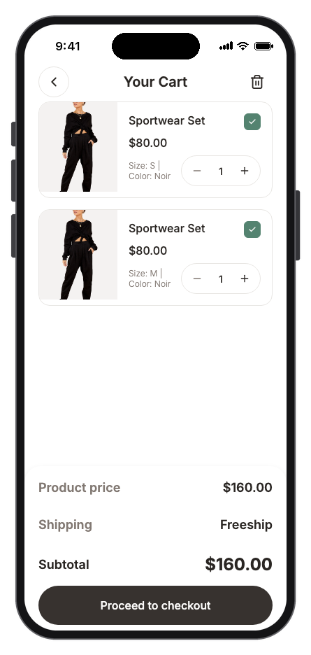 GemStore mobile app template screenshot 2