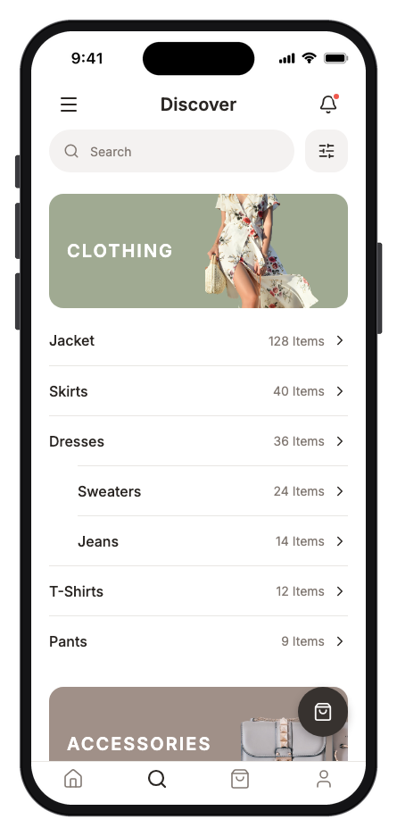 GemStore mobile app template screenshot 5