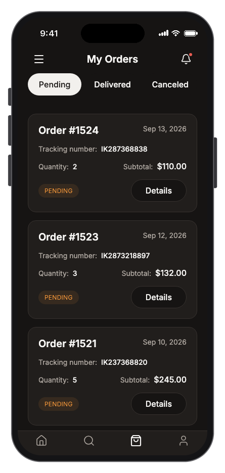 GemStore mobile app template screenshot 6