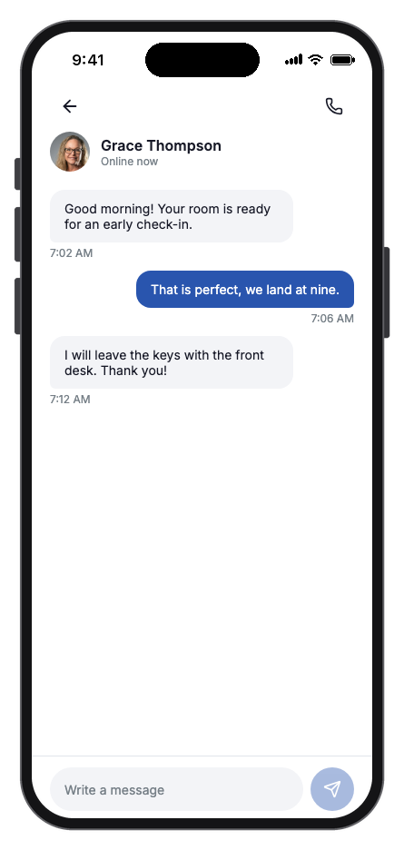 Grand Stay mobile app template screenshot 2