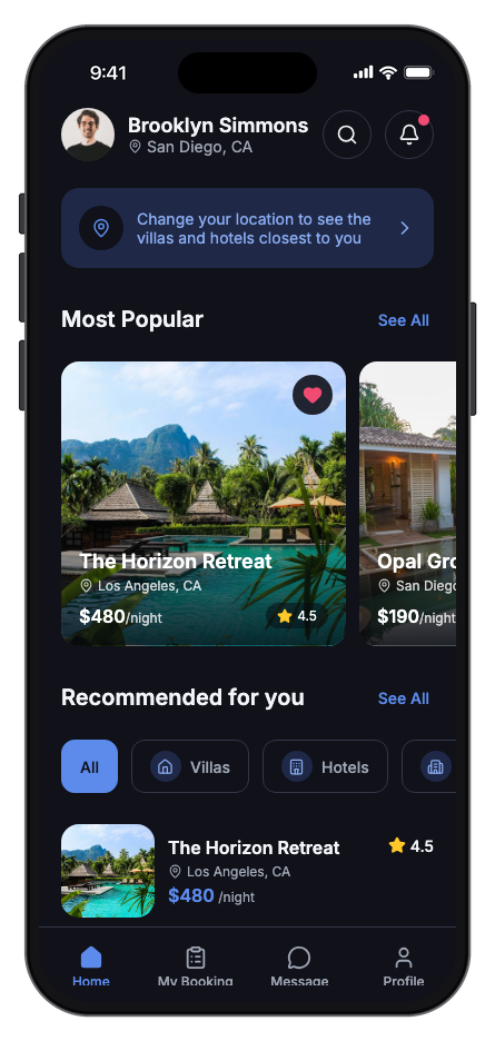 Grand Stay mobile app template screenshot 9