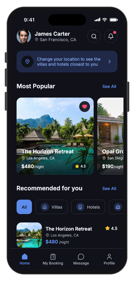 Grand Stay mobile app template screenshot 9