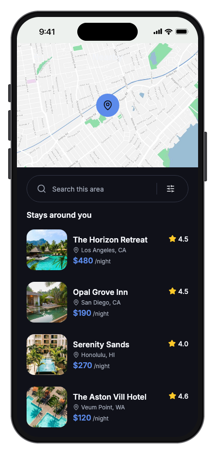 Grand Stay mobile app template screenshot 10