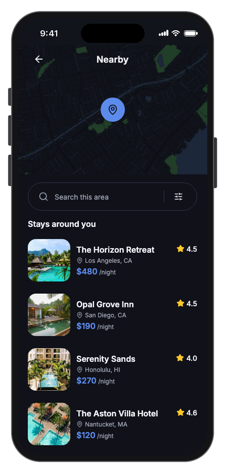 Grand Stay mobile app template screenshot 10