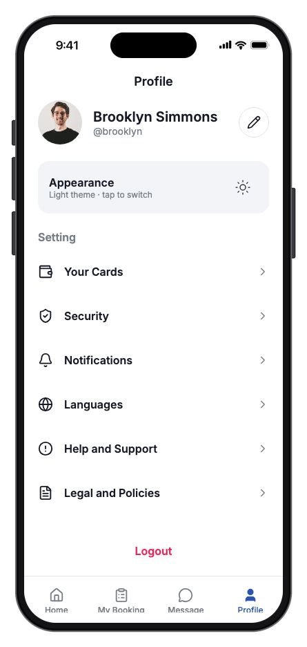 Grand Stay mobile app template screenshot 5