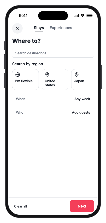 Havenly mobile app template screenshot 3