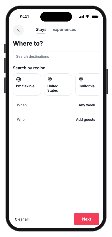 Havenly mobile app template screenshot 3