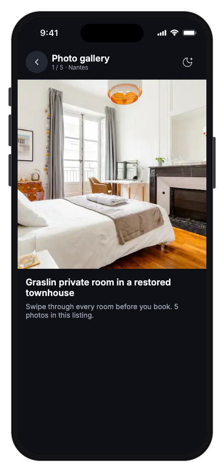 Havenly mobile app template screenshot 5