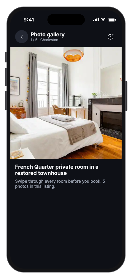 Havenly mobile app template screenshot 5