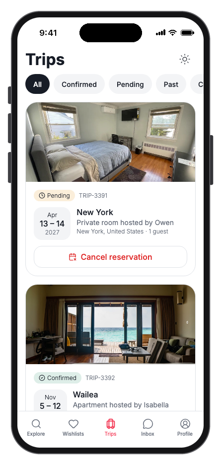 Havenly mobile app template screenshot 7