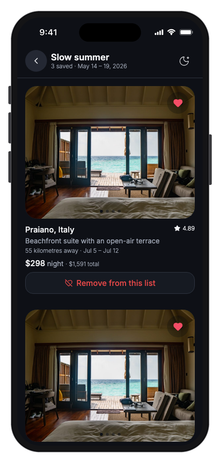 Havenly mobile app template screenshot 8