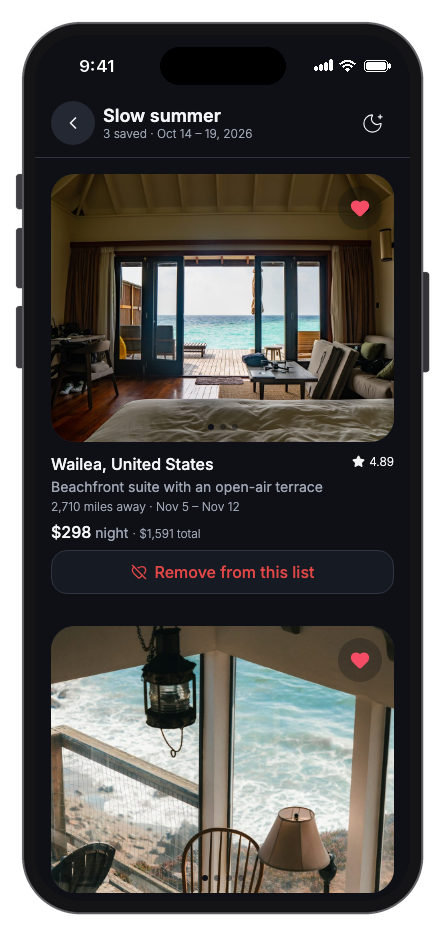 Havenly mobile app template screenshot 8