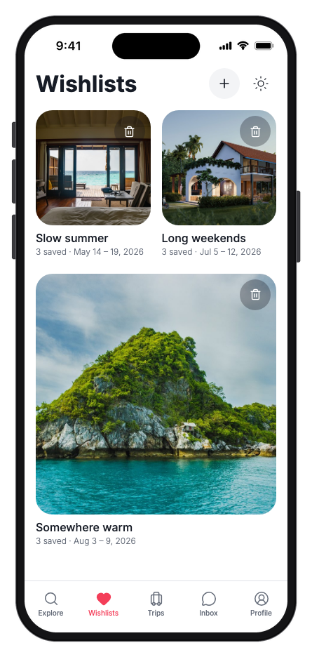 Havenly mobile app template screenshot 9