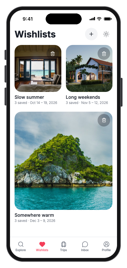 Havenly mobile app template screenshot 9
