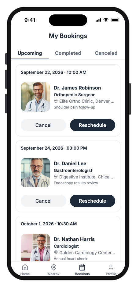 HealthPal mobile app template screenshot 3