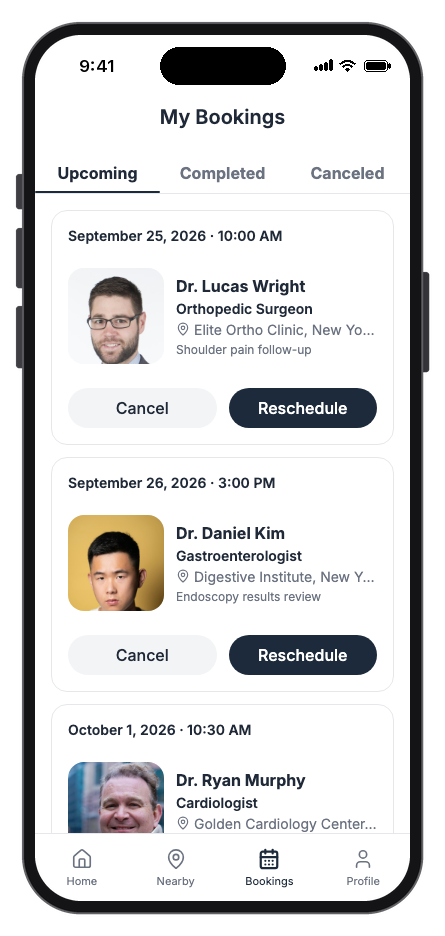 HealthPal mobile app template screenshot 3