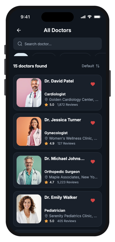 HealthPal mobile app template screenshot 5