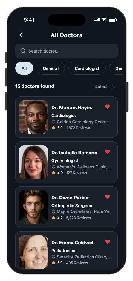 HealthPal mobile app template screenshot 5