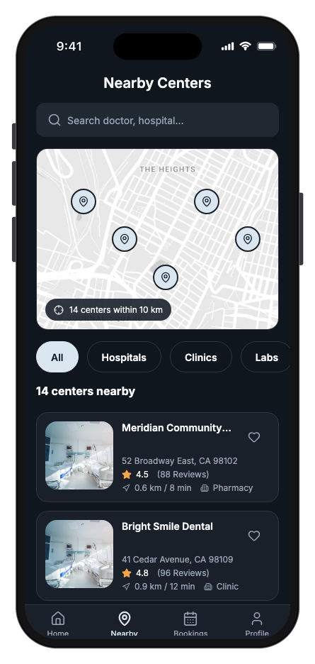 HealthPal mobile app template screenshot 8