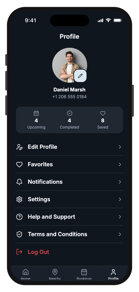 HealthPal mobile app template screenshot 9
