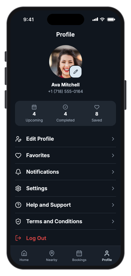 HealthPal mobile app template screenshot 9