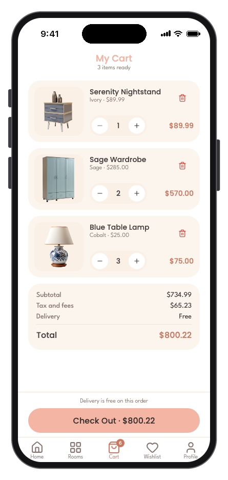 Habitat mobile app template screenshot 2